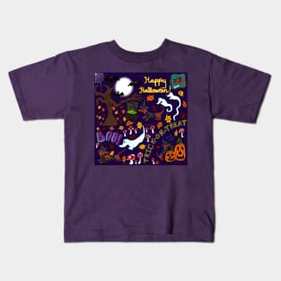 Diva Dachshund’s Halloween Kids T-Shirt